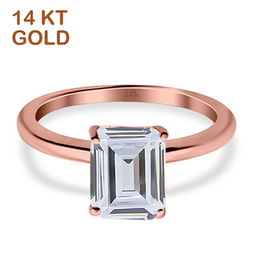 Cathedral Emerald Engagement Ring